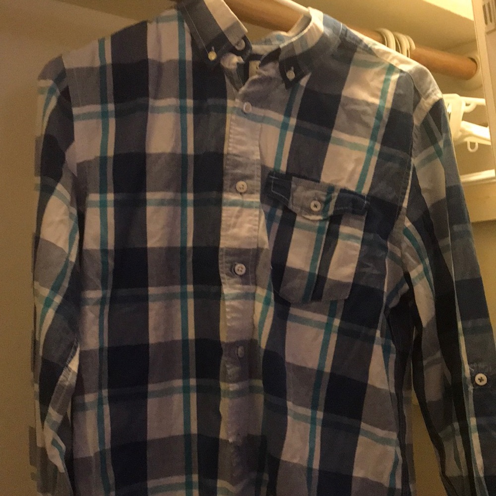 Plaid Button up shirt from old navy